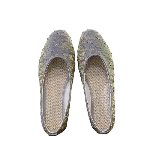 Ballerines de marche confortables en tissu pour femme rose beige bleu gris 40
