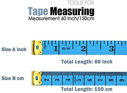 12 PCS 150 CM 60 Inches Double Scale Soft Tape Measure Flexible Ruler for Measuring Weight Loss Medical Body Measurement Sewing Tailor Dressmaker Cloth Ruler with Accurate Measurements
