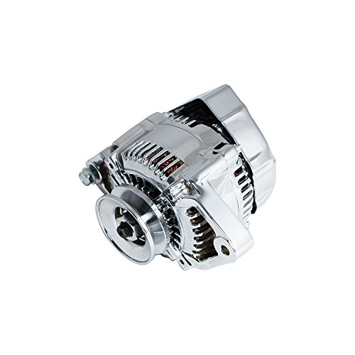 Top Street Performance ES1004C Chrome Finish 90 Amp Racing Alternator thumb #1