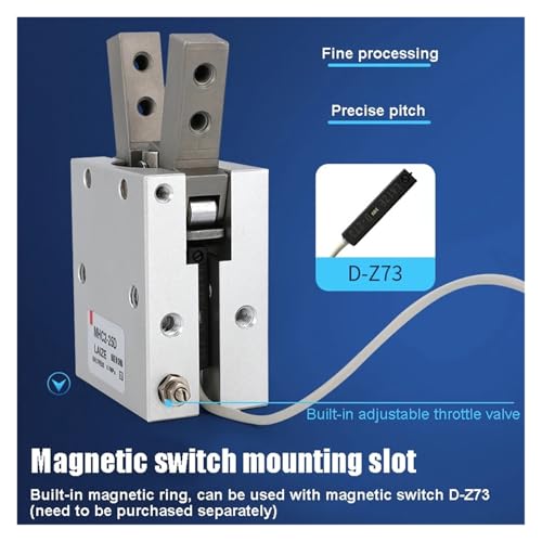 Pinza robótica de aire MHC2-20D con agarre angular de alta estabilidad 4