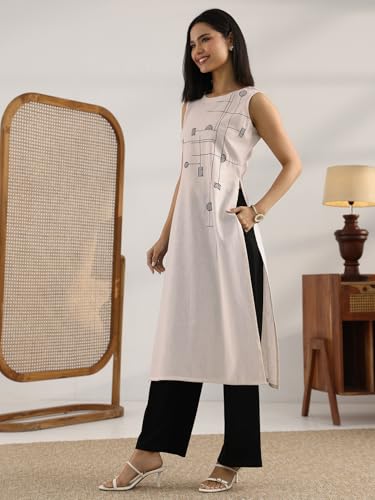 Image of Gerua By Libas Embroidered Cotton Straight Kurta | Ethnic wear | Bridal Suit | Wedding Dress | Occasion wear