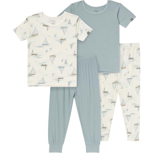 Modern Moments by Gerber Baby Viscose 4-Piece Tight Fitting Pajama Sets