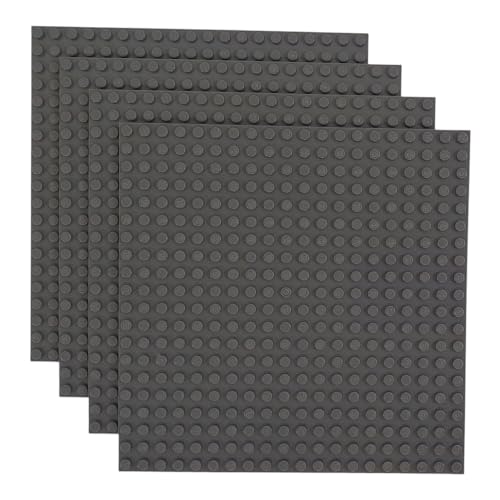 Image of Classic Baseplate - Building Kit for Toddlers & Kids - 20 x 20 Studs - 6.3 x 6.3 inches - Pack of 4 Baseplates - Compatible with Major Brands