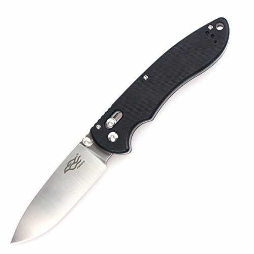 GANZO Firebird FB740-BK Pocket Folding Knife 440C Stainless Steel Blade G-10 Anti-Slip Handle with Clip Camping Fishing Hunting Outdoor EDC Knife (Black)