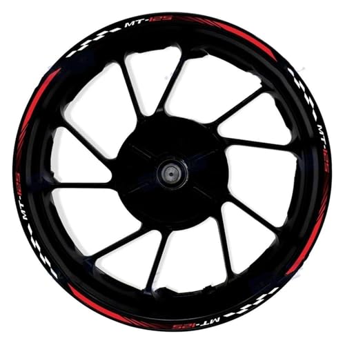 Autocollant jante réfléchissant Yamaha MT-125 pour pneu de moto
