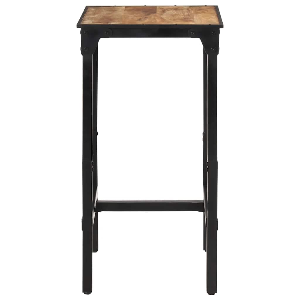 Stół barowy 60 x 55 x 107 cm lite drewno mango z żelazną ramą