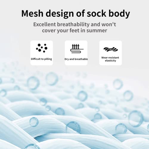 Men's Athletic Soccer Socks Anti Non Slip For Football Basketball Sports Grip Socks 4 Pair (4 Pairs-Blue/Navy Blue/Purple/Lake Blue) #TOP3