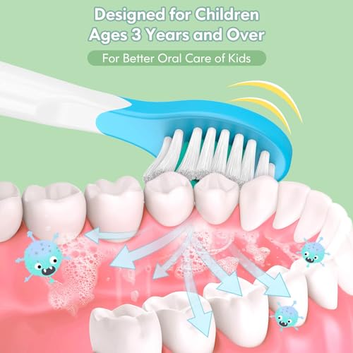 Dada-Tech DT-KE9 BLUE Kids Electric Toothbrush Rechargeable thumb #6