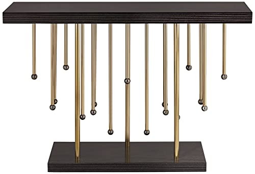 55 Downing Street Rain 48" Wide Black And Gold Console Table #TOP5