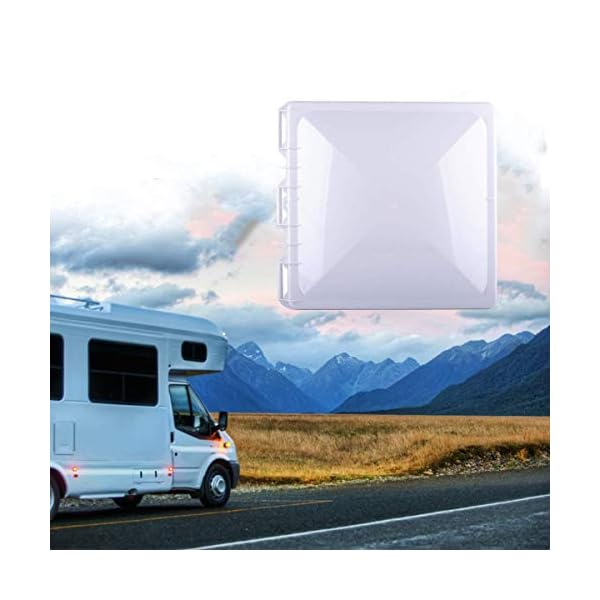 Swess RV Roof Vent Lid Cover for Jensen Metal Roof Vents Suitable for 13*13 Inch Motorhome Roof