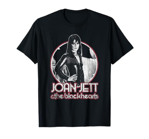 Photo de Joan Jett et les cœurs noirs - Portrait de cercle T-Shirt