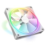 Nzxt 270651 Fan Rf-d14sf-w1 F140 Rgb Duo 140mm Fdb 4-pin Pwm White Ratail