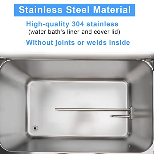 Onilab Scientific Digital Lab Water Bath Thermostatic Water Bath Heater 20L,1000W, Rt-80°C(Rt-176°F),110V #TOP5