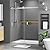 56-60" W x 72" H Shower Door,Frameless Sliding Shower Door with 1 Handle, Shower Glass Door with 5/16" (8mm) Clear SGCC Tempered Glass, Stainless Steel Hardware (Brushed Nickel)