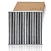 Cabin Air Filter with Activated Carbon, Car Fresh Breeze Air Filter Replacement for Car Passenger, Premium Cabin Air Filter includes Activated Carbon, Car Accessories