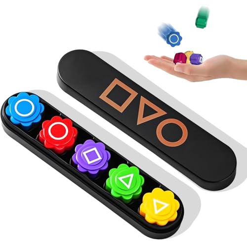 Gonggi Korean Game Set Traditional Toss Filled with Steel Beads and Catch Game with 5 Gonggi Stones Challenging Hand Eye Coordination Games Suitable for Kids & Adults