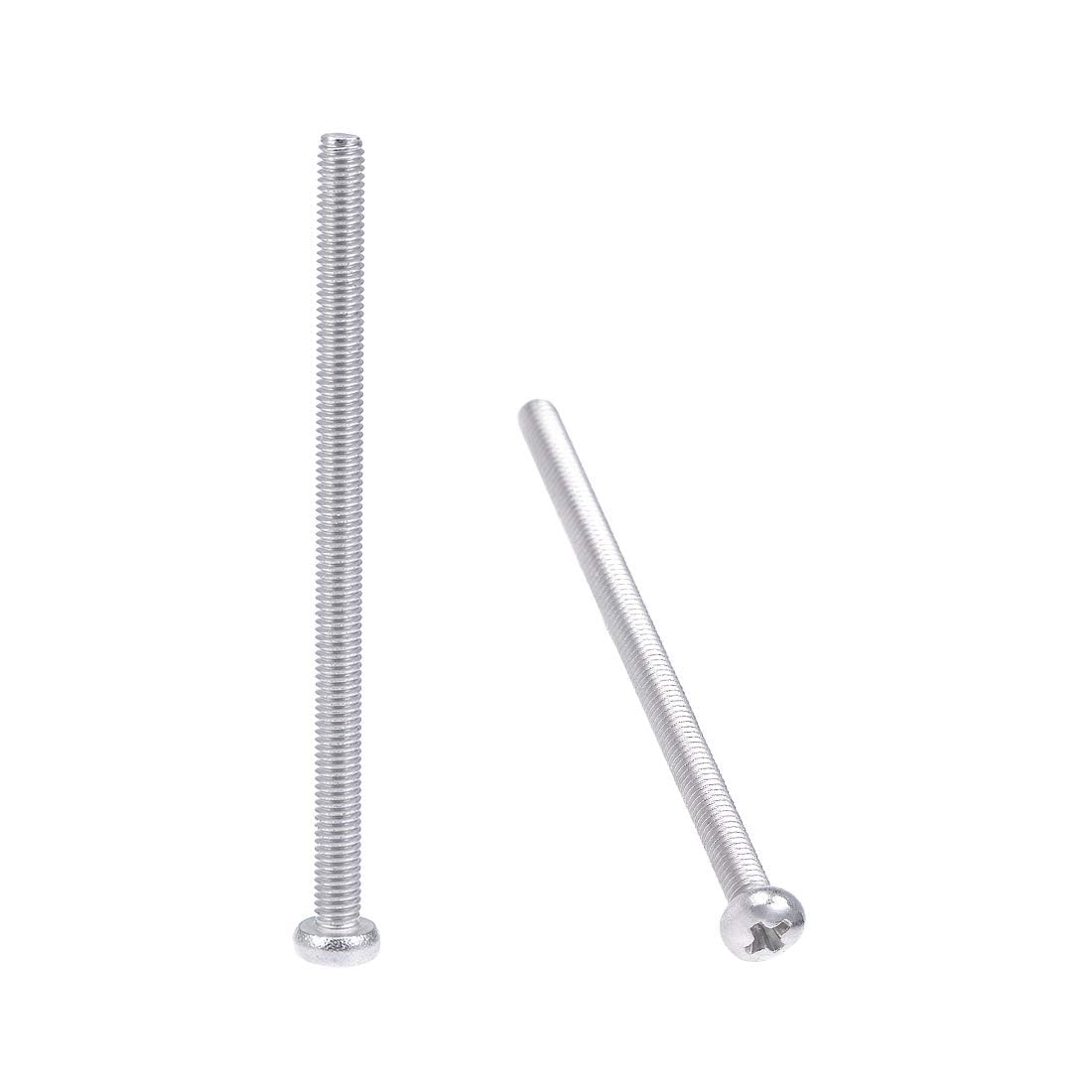 TOP-VIGOR 30Pcs Cross Pan Head Machine Screws, M3x50mm Phillips Round Head Screws Bolts for Machinery Furniture, Car