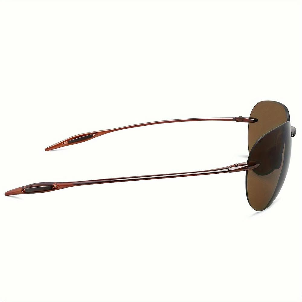 ZBDZSW Okulary przeciwsłoneczne sportowe dla mężczyzn i kobiet Tr90 bezramkowe do biegania, wędkowania, golfa, surfowania, jazdy