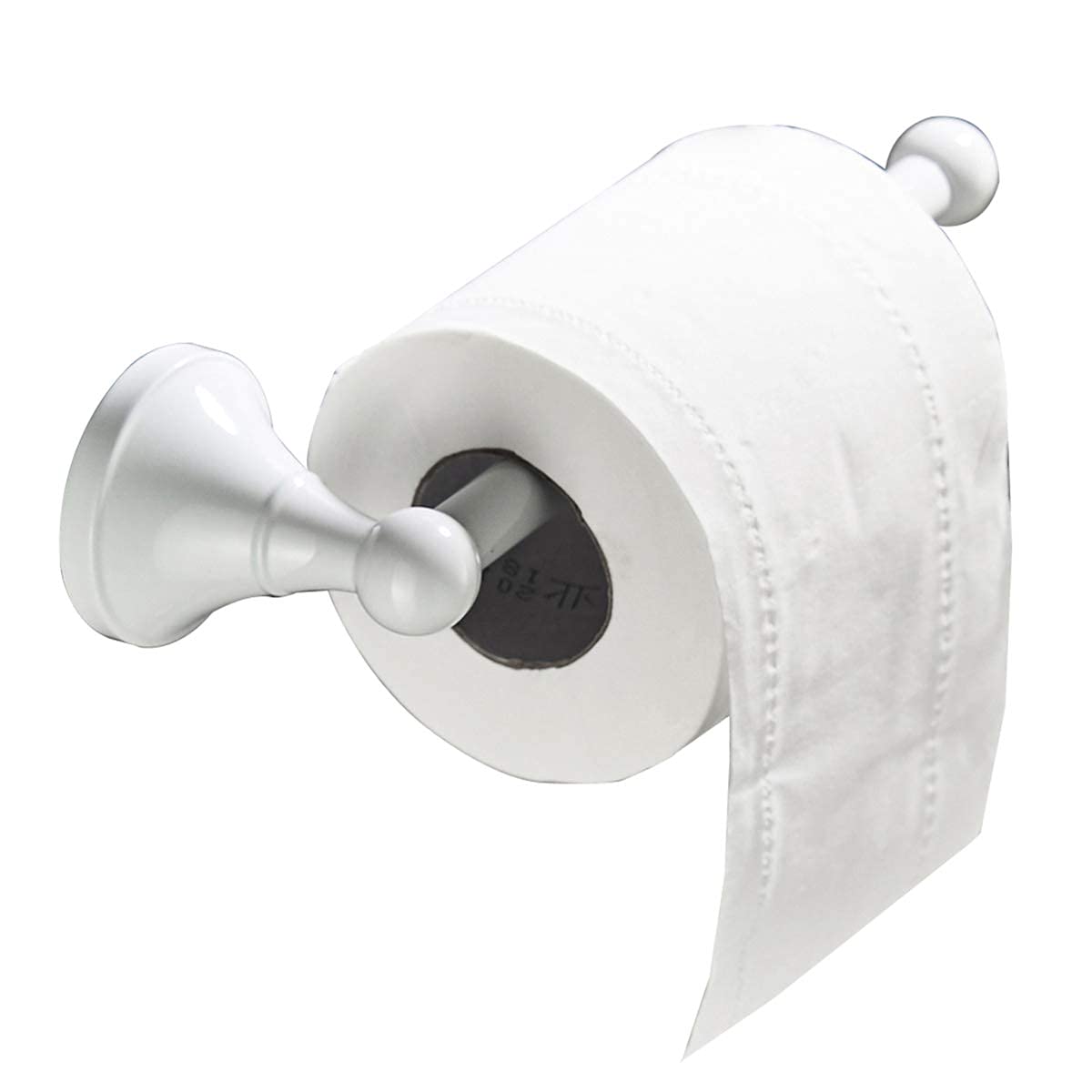 Flybath Toilet Paper Roll Holder Bar Without Cover Brass Wall Mounted 20 Cm/7.87 Inches White 098841541943