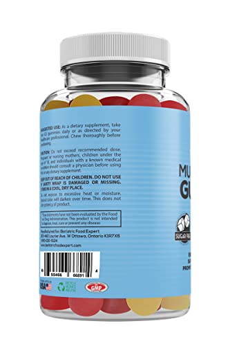 Bariatric Expert Multivitamin Sugar Free Gummies – Fast-Melting Dietary Supplement For Adults Post Bariatric Surgery, Nutritionist Recommended, 60 Count #TOP2