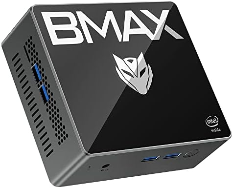 Bmax Mini PC 4-Core J4105 (up to 2.5 GHz) Windows 11 Pro 8GB LPDDR4/256GB SSD 4K 60Hz Mini Desktop Computer Gigabit Ethernet Dual-Band Wi-Fi BT 5.0 HDMI 2.0 Micro Pc Mini Computer