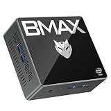 Bmax Mini PC 4-Core J4105 (up to 2.5 GHz) Windows 11 Pro 8GB LPDDR4/256GB SSD 4K 60Hz Mini Desktop C