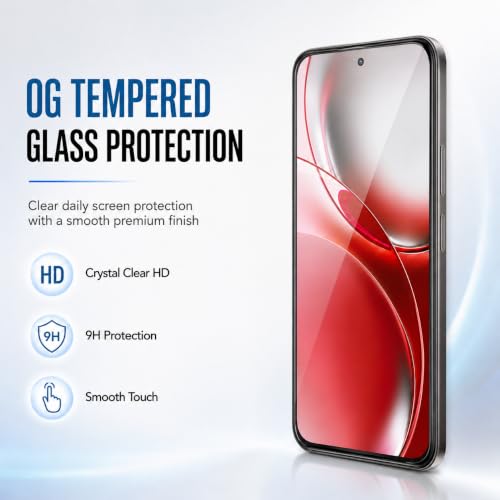 Image of FIRST MART Tempered Glass Screen Protector for Realme Narzo 100x - Full-Glue Screen Guard, 3D Edge to Edge, Bubble-Free, HD Clear Case-Friendly, Black, Pack of 2