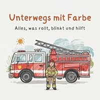 Unterwegs mit Farbe: Alles, was rollt, blinkt und hilft (German Edition) B0F66X1J2Q Book Cover