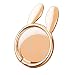 LoyaForba Cell Phone Ring Holder 360° Rotation Thin Universal Animal Rabbit Phone Finger Ring Stand for iPhone X 8 7 6 Plus 6s 5 5s, Samsung Galaxy S8 S7 Edge,Fit for Magnetic Car Mount(Rose Gold)