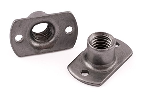 SD Products SBT-6D-50 M6 - Tuercas de soldadura, acero suave, 2 agujeros, 50 unidades, color negro