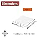High-Temperature Ceramic Fiber Thermal Insulation Board - Pack of 3 - for Wood Stoves, Fireplaces, and Industrial use(20X20X2Cm)