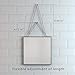 Liootech Fogless Shaving Shower Mirror, Fog Free Mirror Narrow Bezel Ultra-Thin 6.7 inch Metal Frame with 2 Stainless Steel Chains 17.3 & 10.6 inch