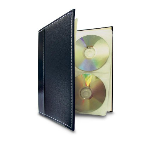 Bellagio-Italia Black Dvd Storage Binder Set - Stores Up To 144 Dvds, Cds, Or Blu-Rays - Stores Dvd Cover Art - Acid-Free Sheets #TOP1