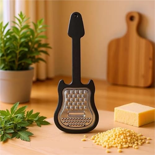 Rallador multiusos de acero inoxidable diseño guitarra miniatura 2