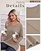 Sweetyweee 3 Pack Women's Oversize Nursing Shirts for Breastfeeding with Hidden Zippers Loose Fit Long Sleeve Maternity Tops(Light Coffee, Apricot, Black,Medium)