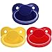 LittleForBig 3-Pacifier Pack BigShield Adult Sized Gen-1 DarkBlue Red Yellow