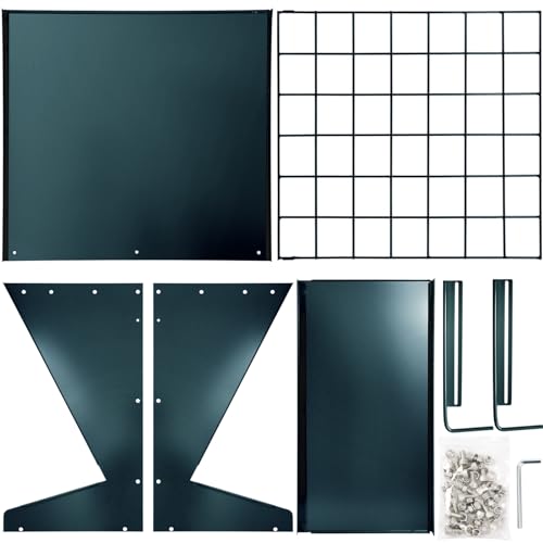 YXJSTO Suporte de parede para feno, alimentador de feno 2 em 1 de metal galvanizado resistente, alim