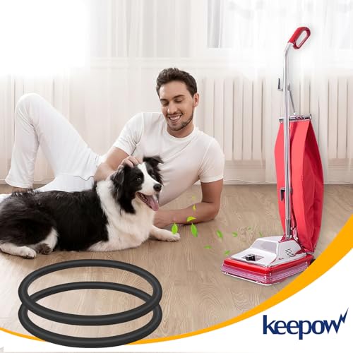 Image of KEEPOW Vacuum Belt, 10 Pack Round Vacuum Belts Replacement Vacuum Parts Compatible with Sanitaire Eureka Vacuum Cleaner, 66100 SC679 C2094 Belt, Part Number 30563B, 30563A
