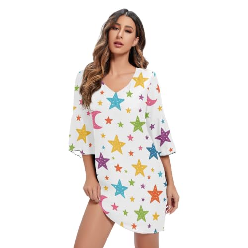 Robe d'été évasée mousseline de soie col en V : finie la chaleur avec style