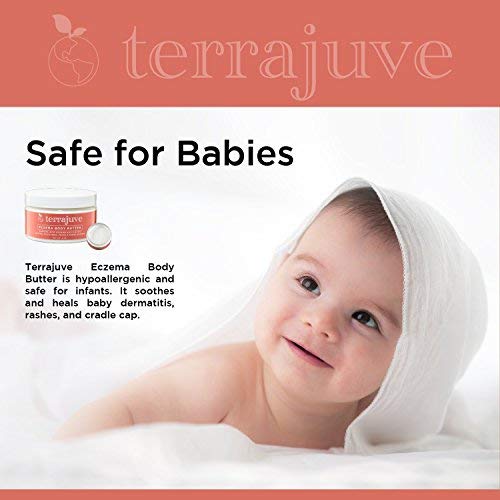 Terrajuve Organic Eczema Relief Combo - Natural Gift Pack for Soothing and Comforting Eczema-Prone Skin, Gentle and Holistic Approach