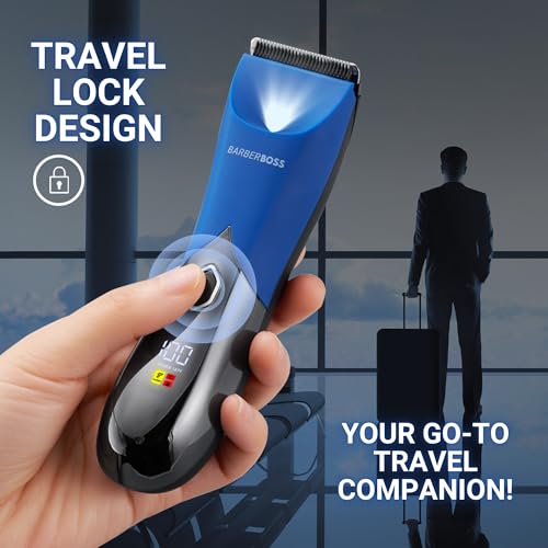 BarberBoss afeitadora corporal masculina, recortadora de vello íntimo recargable para ingles y vello púbico, herramienta cuidado suave, máquina depilar hombre, resistente al agua - imagen 5