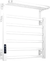 Toalheiro Elétrico Térmico 45x50 cm com Display Digital e Temporizador, 110V (Branco)