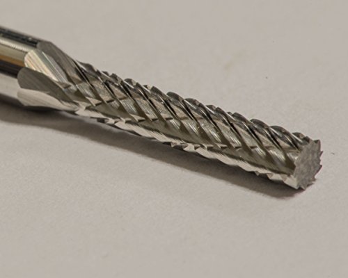 Fresa de carburo cilíndrica doble corte 3/32" x 7/16" miniatura 2