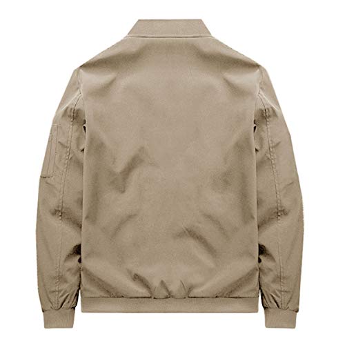 Veste décontractée homme bombers militaire zippée mi-saison - 4