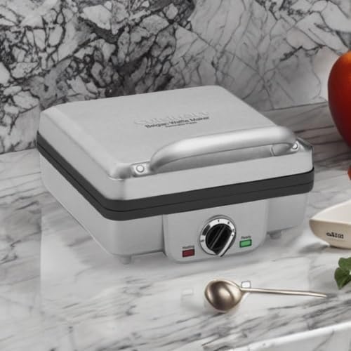 Cuisinart WAF300P1 Paquete de wafflera belga de 4 rebanadas con