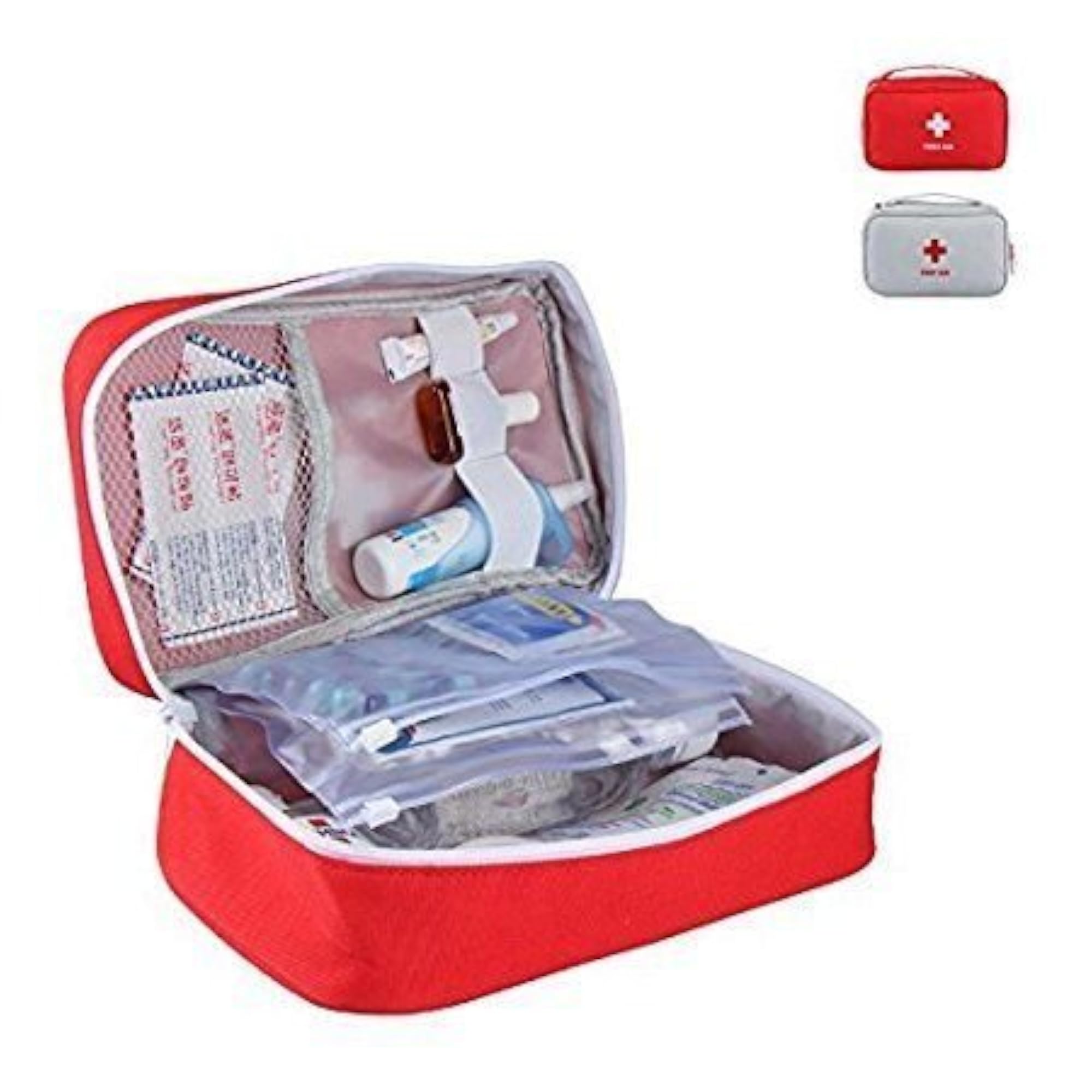 Portable First Aid Pouch Medicine Tablet Storage Organizer