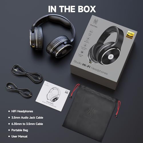 OneOdio Wired Headphones - Over Ear Headphones with Noise Isolation Dual Jack Professional Studio Monitor & Mixing Recording Headsets for Guitar Amp Drum Podcast Keyboard PC Computer by OneOdio - Image 8