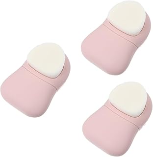 فوميز. 3 قطع من فرشاة الوجه من السيليكون، فرشاة تنظيف الوجه، فرشاة تنظيف الوجه، فرشاة سيليكون لتنظيف الوجه، فرشاة تنظيف الوجه، فرشاة تنظيف الوجه، فرشاة الخد المسام