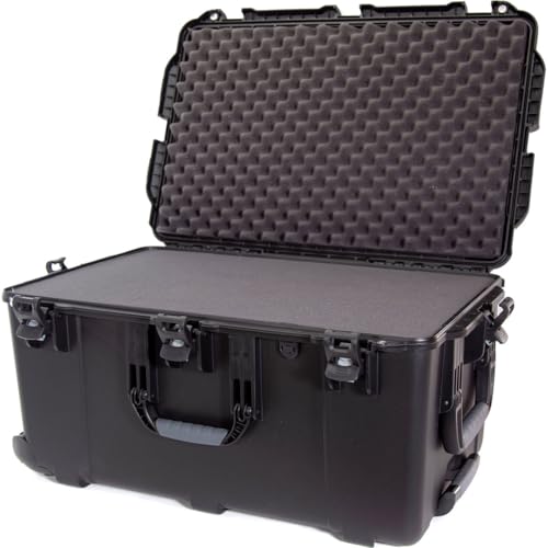 Image of Nanuk 965-1001 965 Waterproof Hard Case with Wheels and Foam Insert - Black