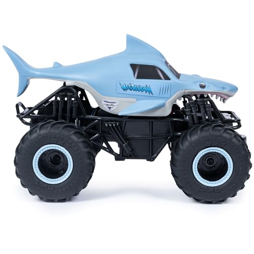 Monster Jam - 6044952 - Jouet enfant - RC Megalodon - Véhicule échelle 1:24 - Voiture radiocommandée